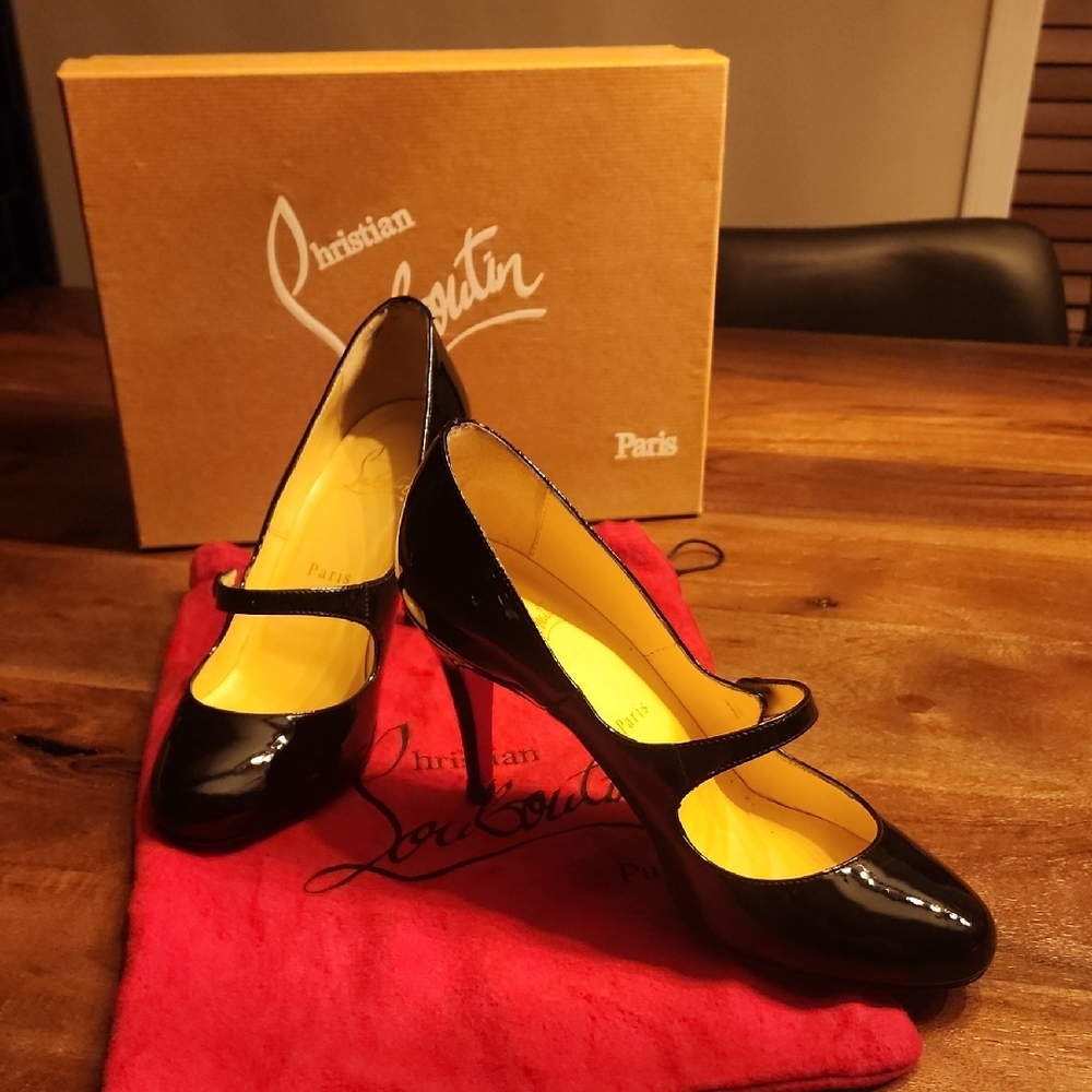 Christian Louboutin Glossy Black Heels